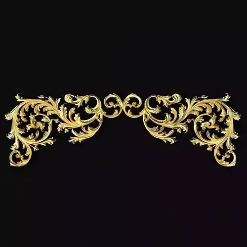 Central decor ornament for furniture