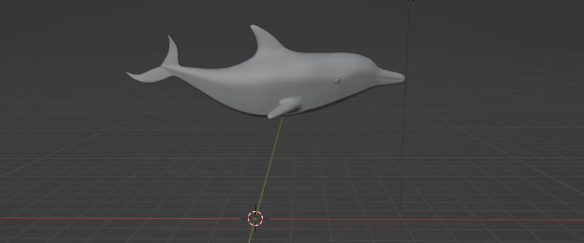 Dolphin Low-poly 3D model_8