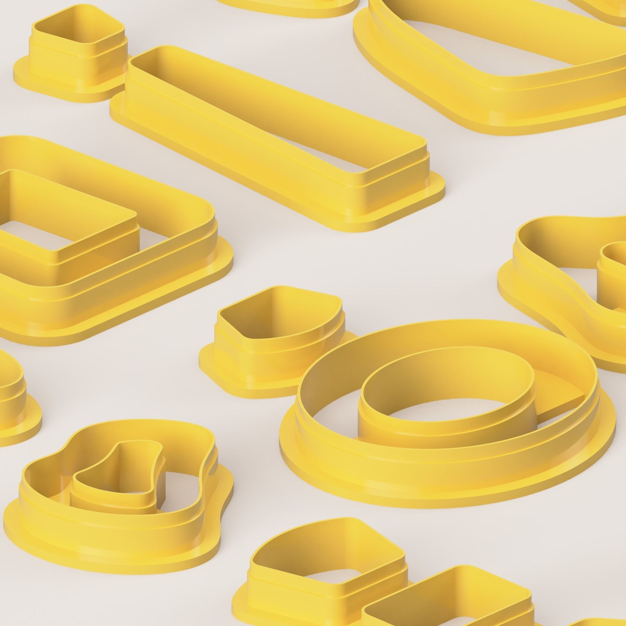 BOHO SUPER SET POLYMER CLAY CUTTER 3D print model_1