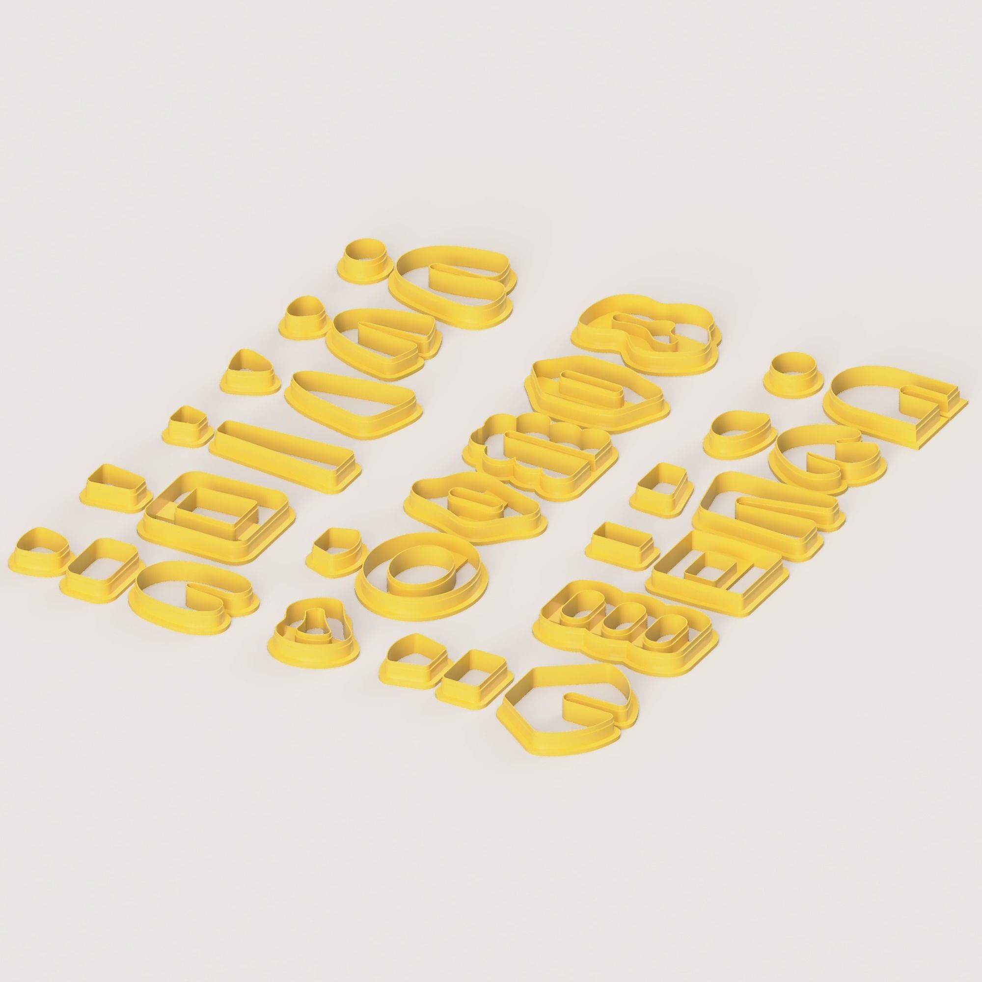 BOHO SUPER SET POLYMER CLAY CUTTER 3D print model_5