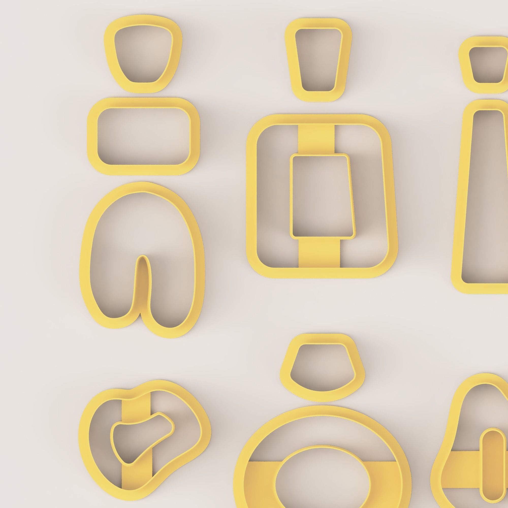 BOHO SUPER SET POLYMER CLAY CUTTER 3D print model_6