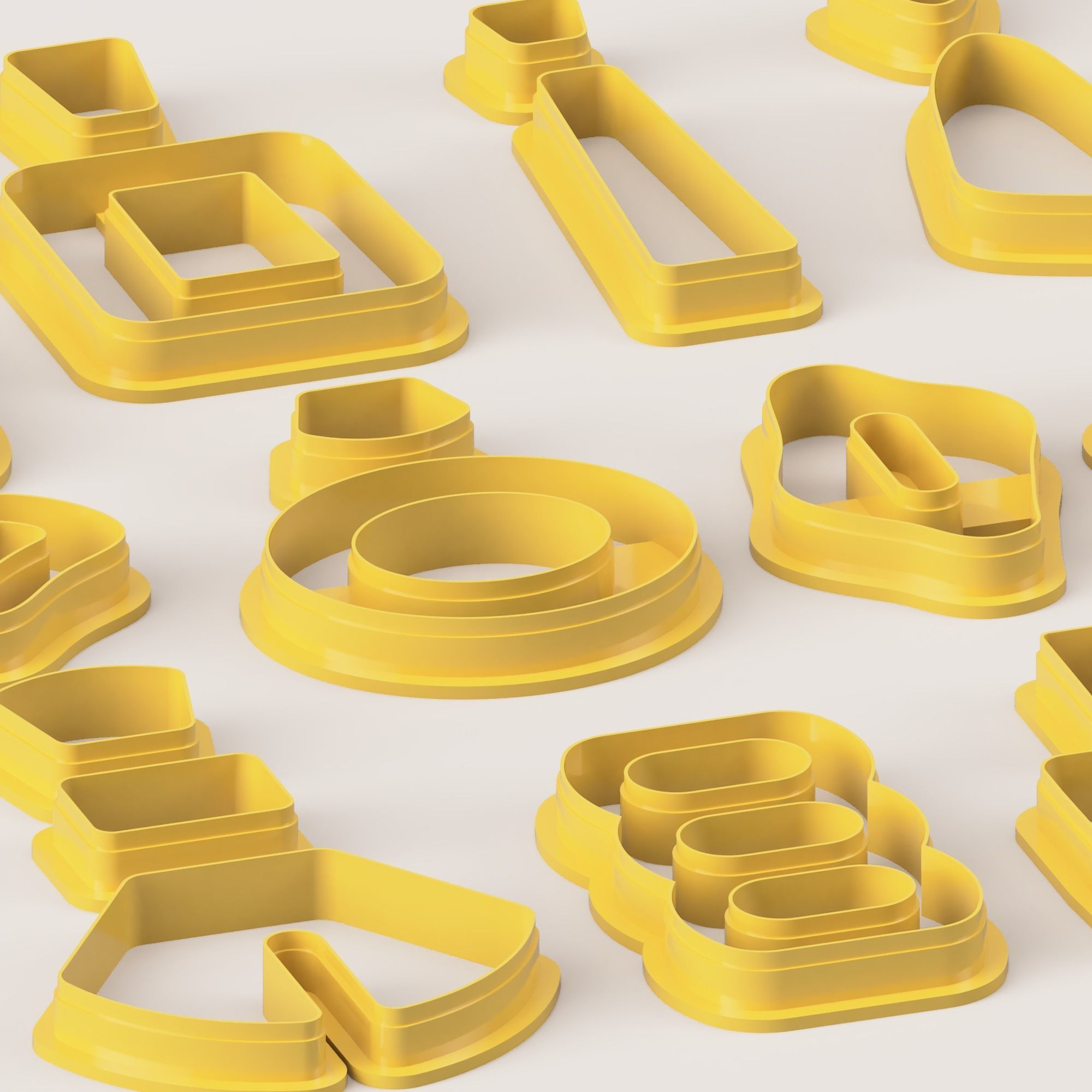 BOHO SUPER SET POLYMER CLAY CUTTER 3D print model_3