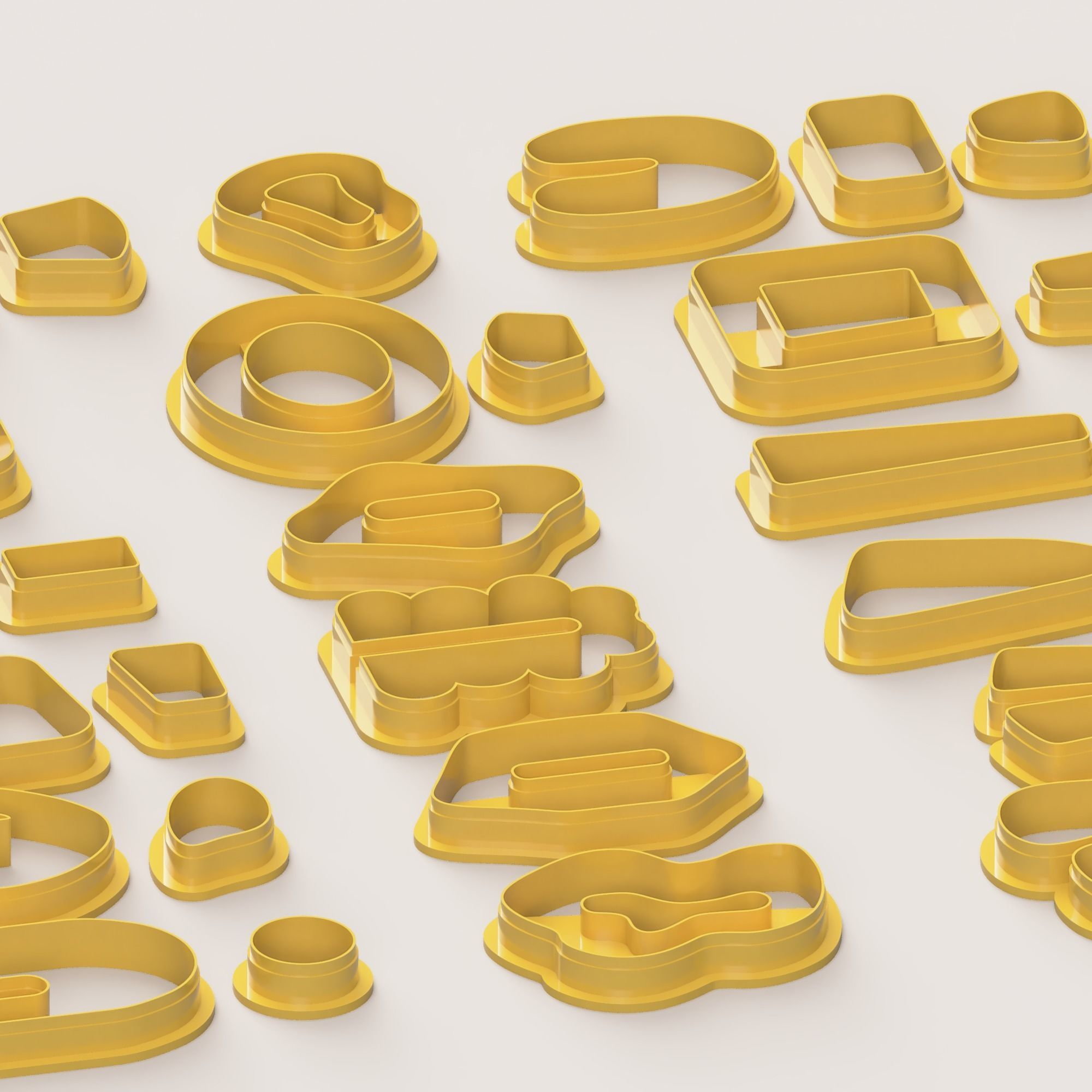 BOHO SUPER SET POLYMER CLAY CUTTER 3D print model_4