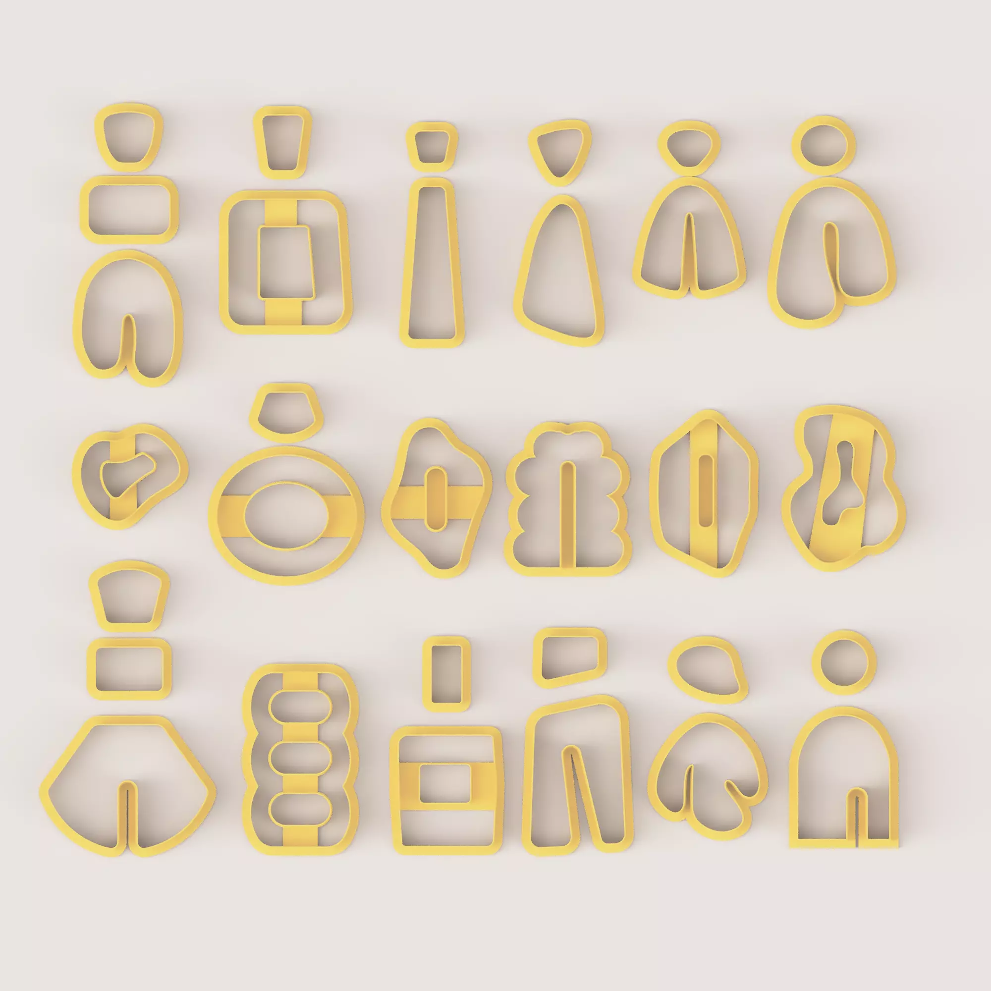 BOHO SUPER SET POLYMER CLAY CUTTER 3D print model_0