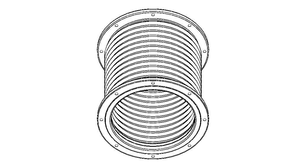 Steel Pipe Expansion Joint 3D model_13