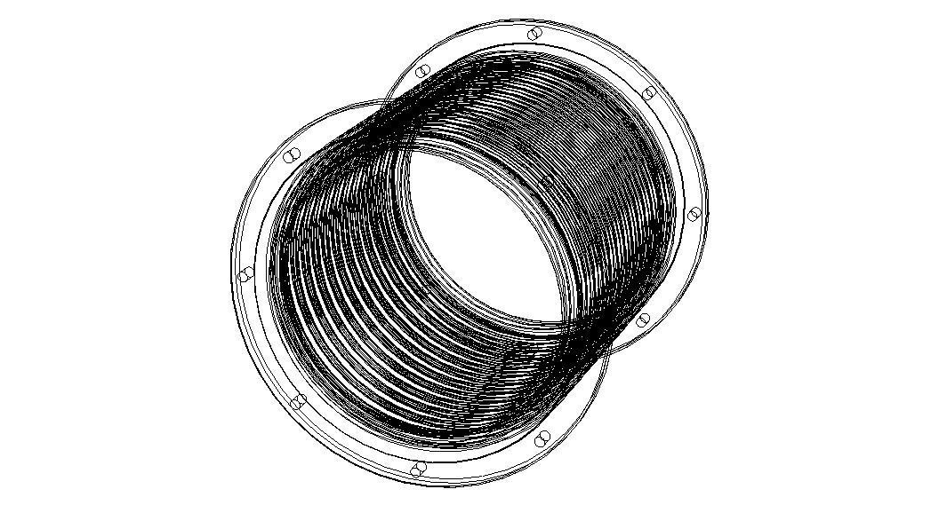 Steel Pipe Expansion Joint 3D model_9