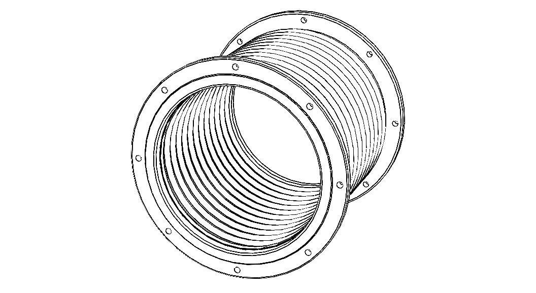 Steel Pipe Expansion Joint 3D model_7