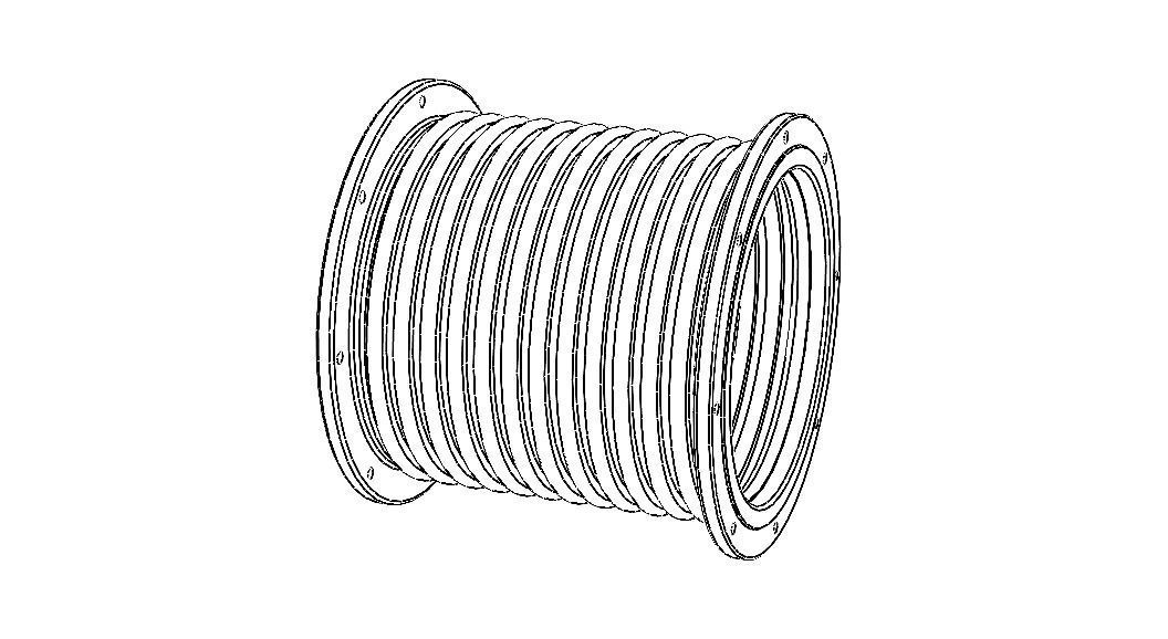 Steel Pipe Expansion Joint 3D model_1