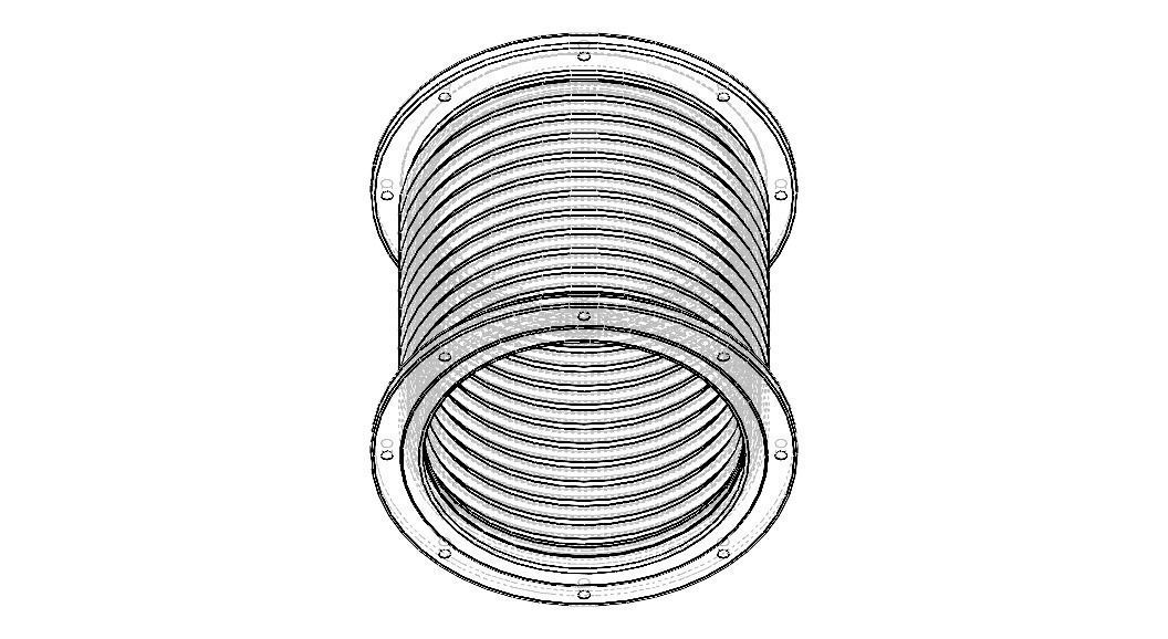 Steel Pipe Expansion Joint 3D model_14