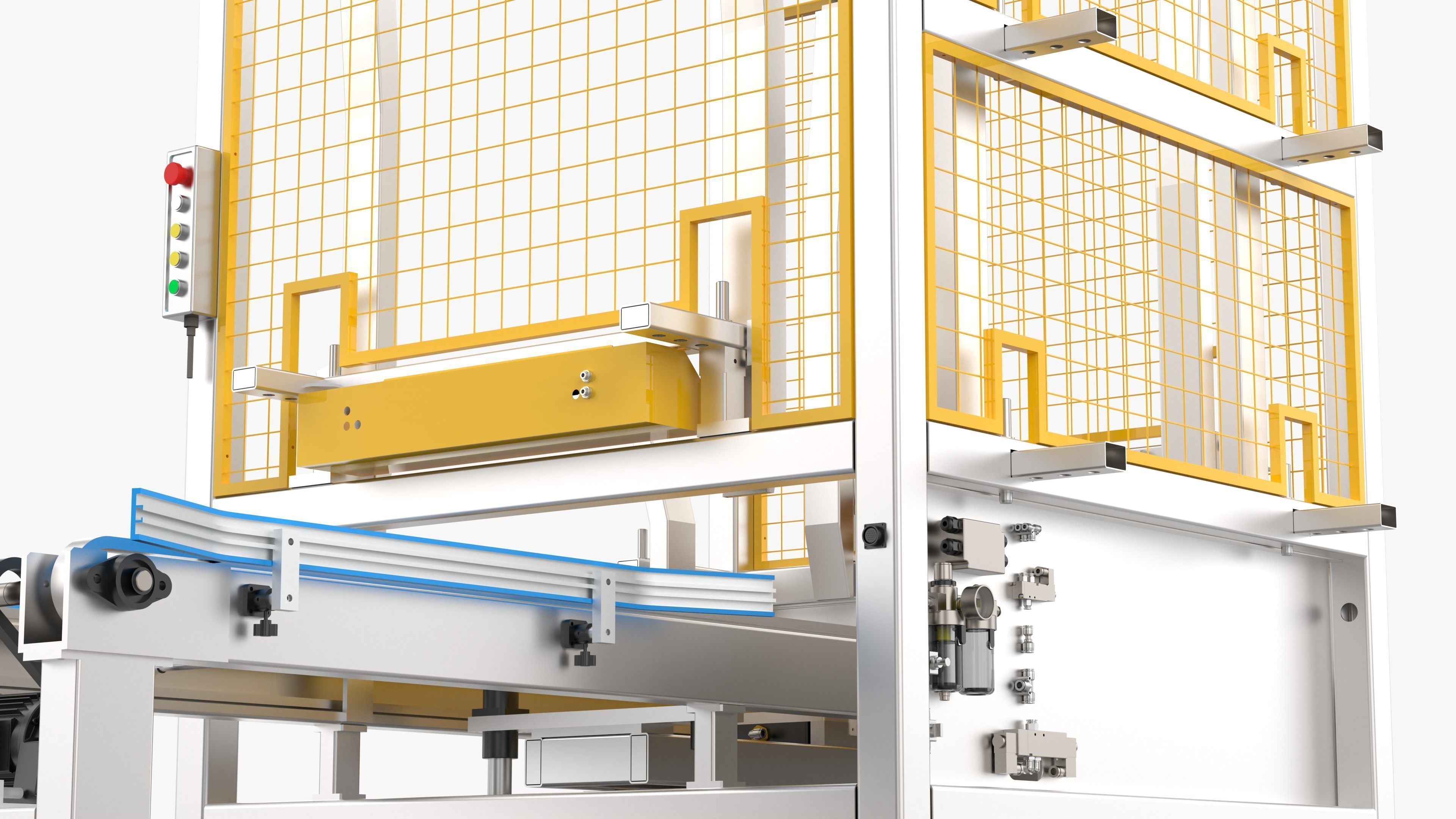 Automatic Depalletizer Pallet Warehouse 3D model | CGTrader