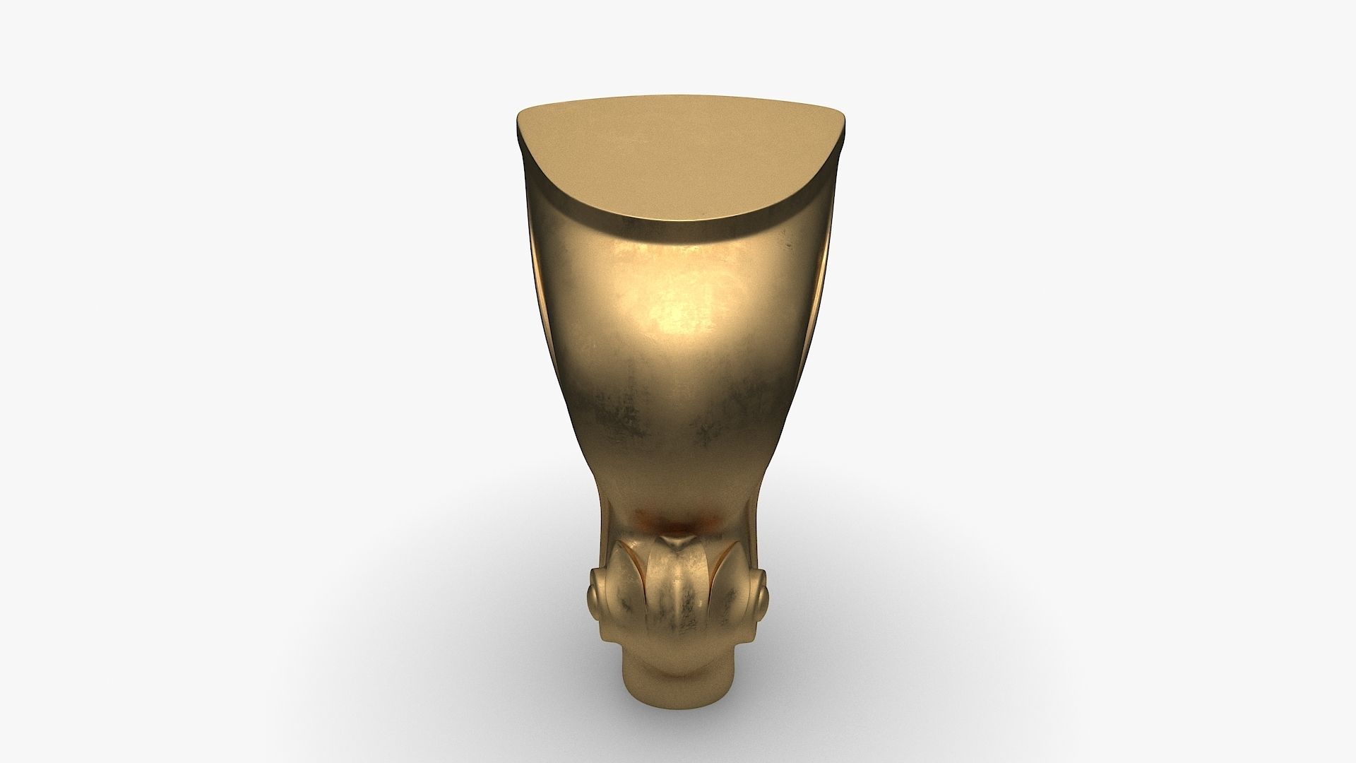 Classic Furniture Leg Cabriole for CNC 3D model_3