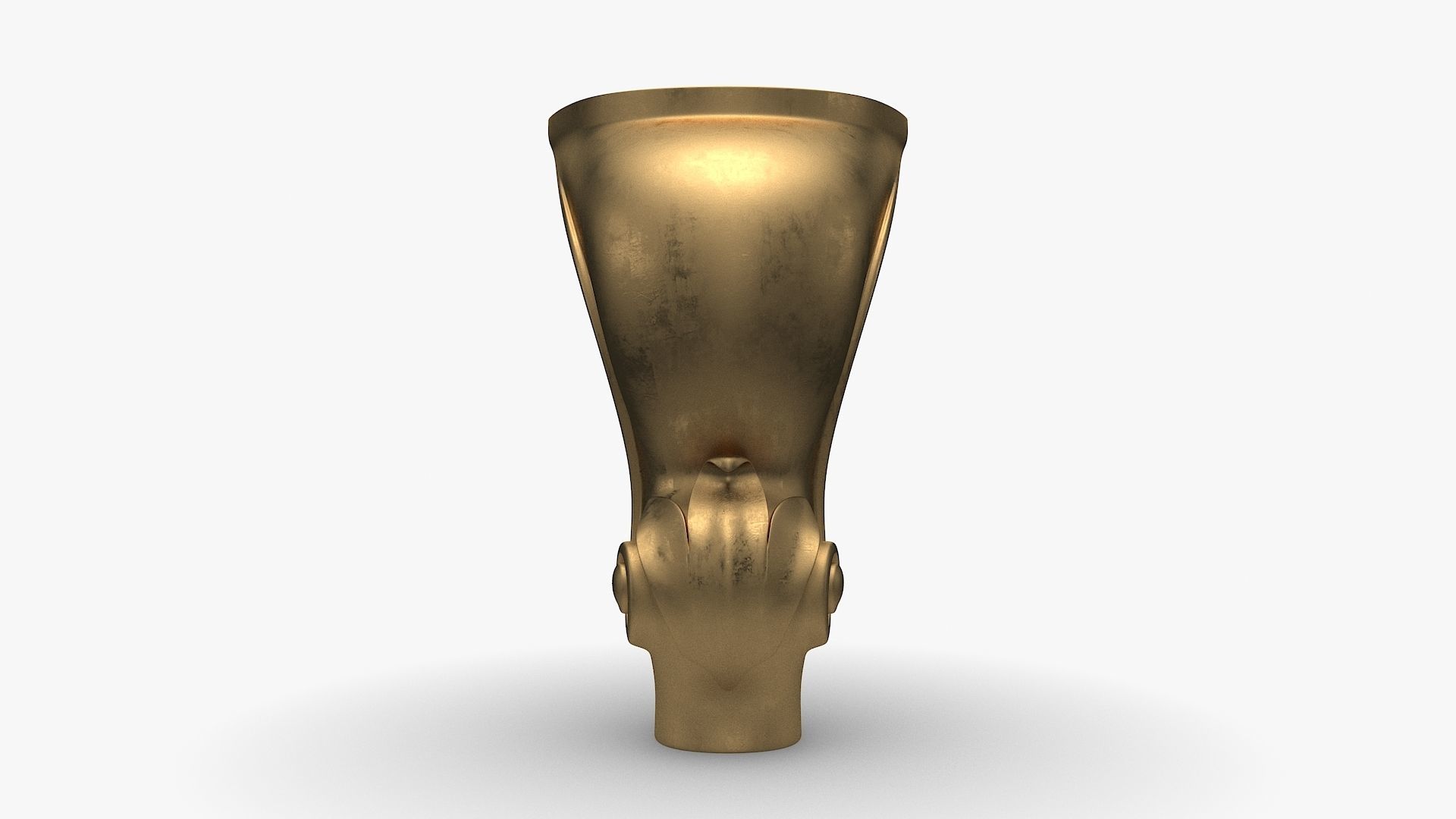 Classic Furniture Leg Cabriole for CNC 3D model_1