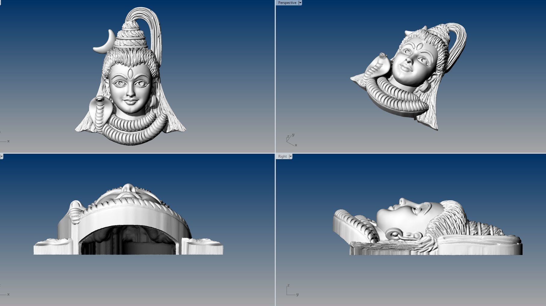 LORS SIVA PENDENT 3D print model_1