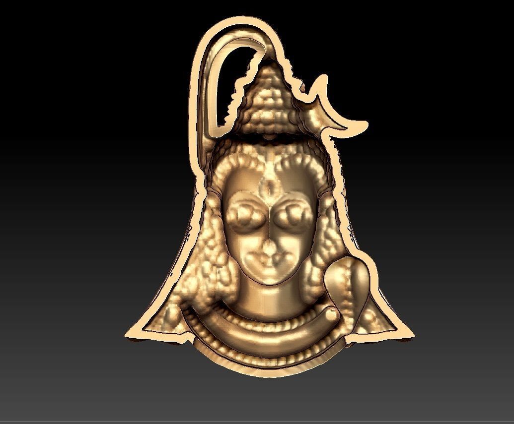 LORS SIVA PENDENT 3D print model_3