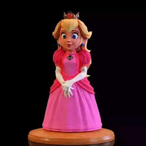 Princess peach movie MARIO BROS  3D print model