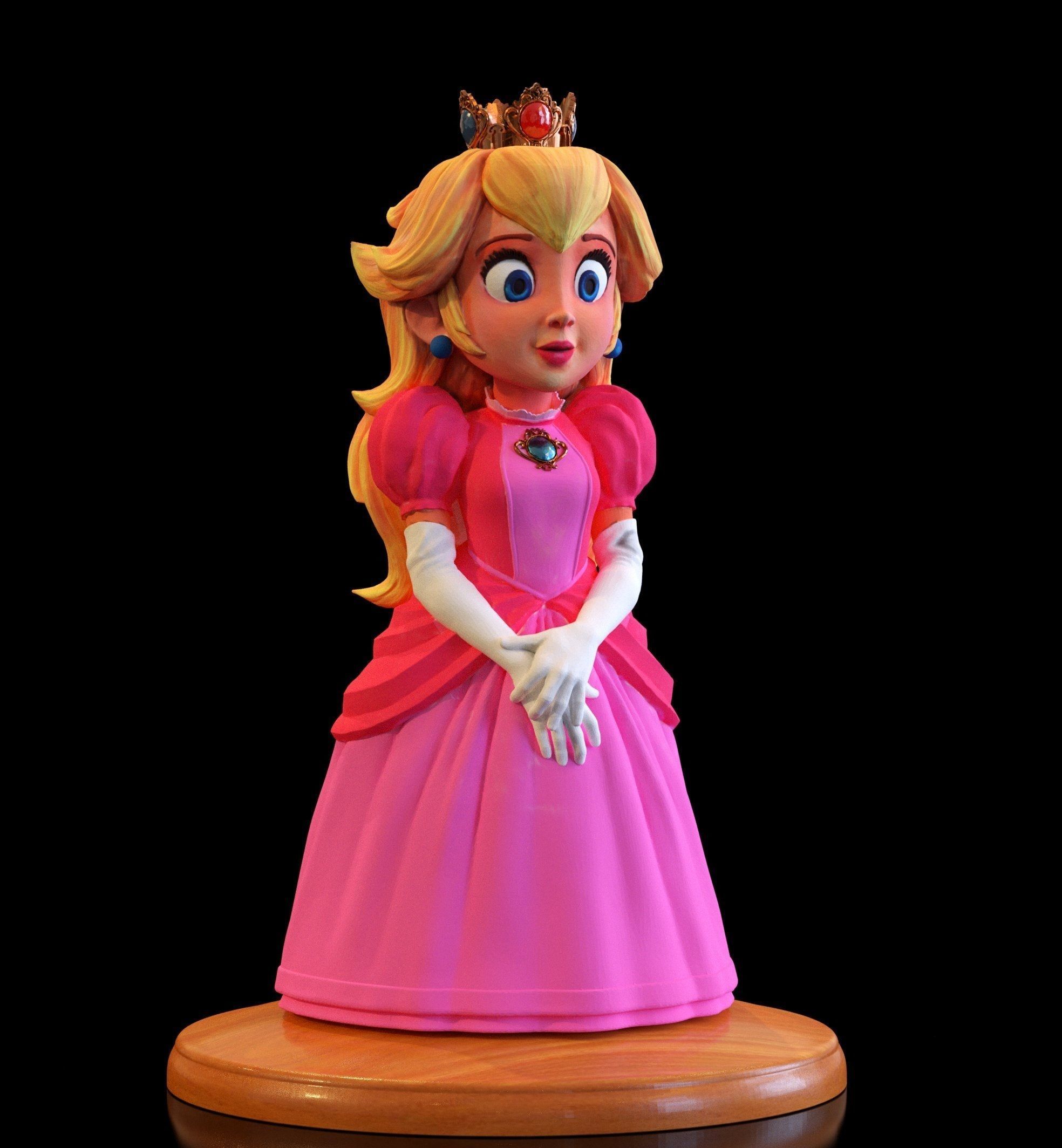Princess peach movie MARIO BROS  3D print model_1