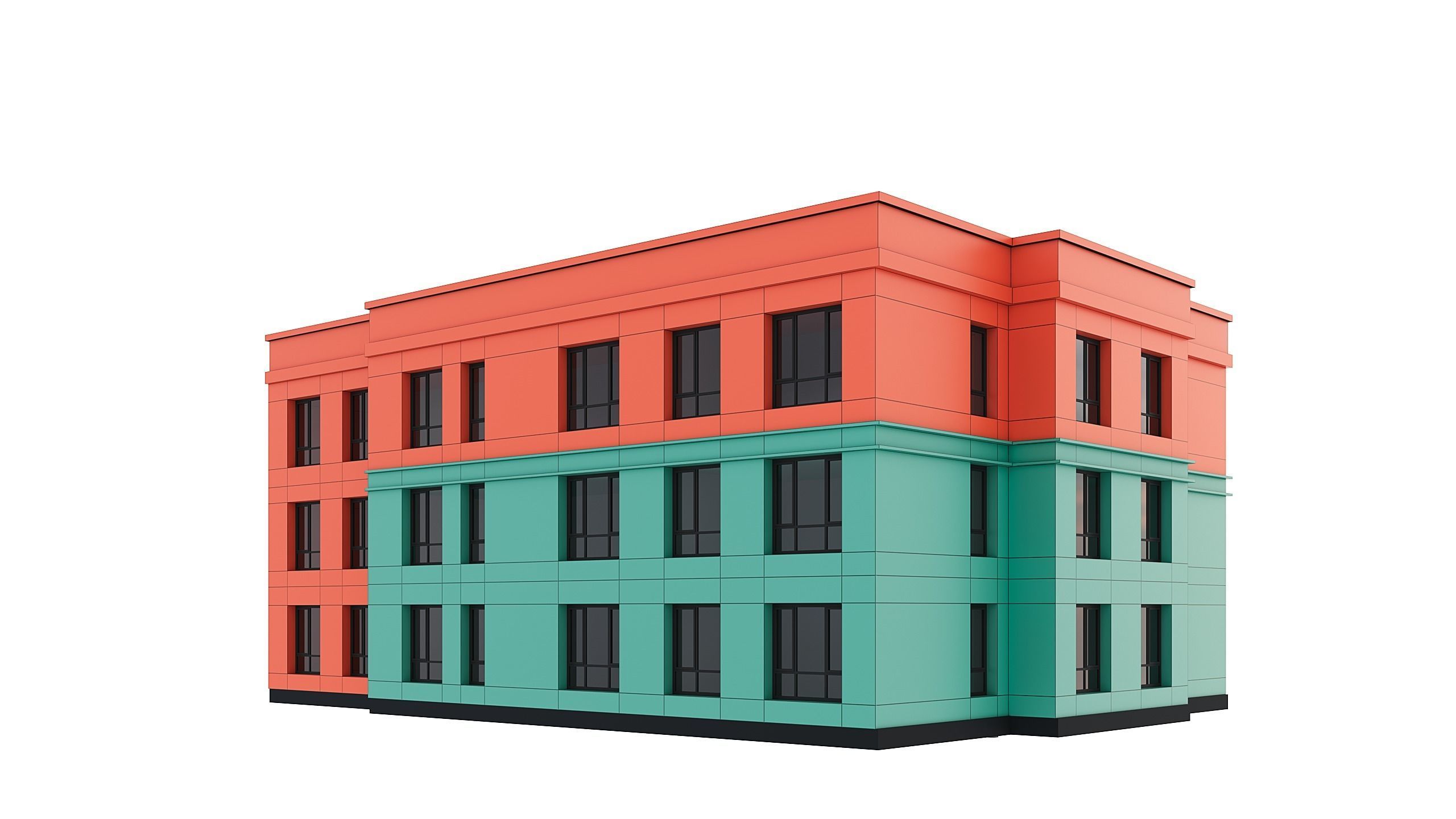 Residential Building 006 3D model_5