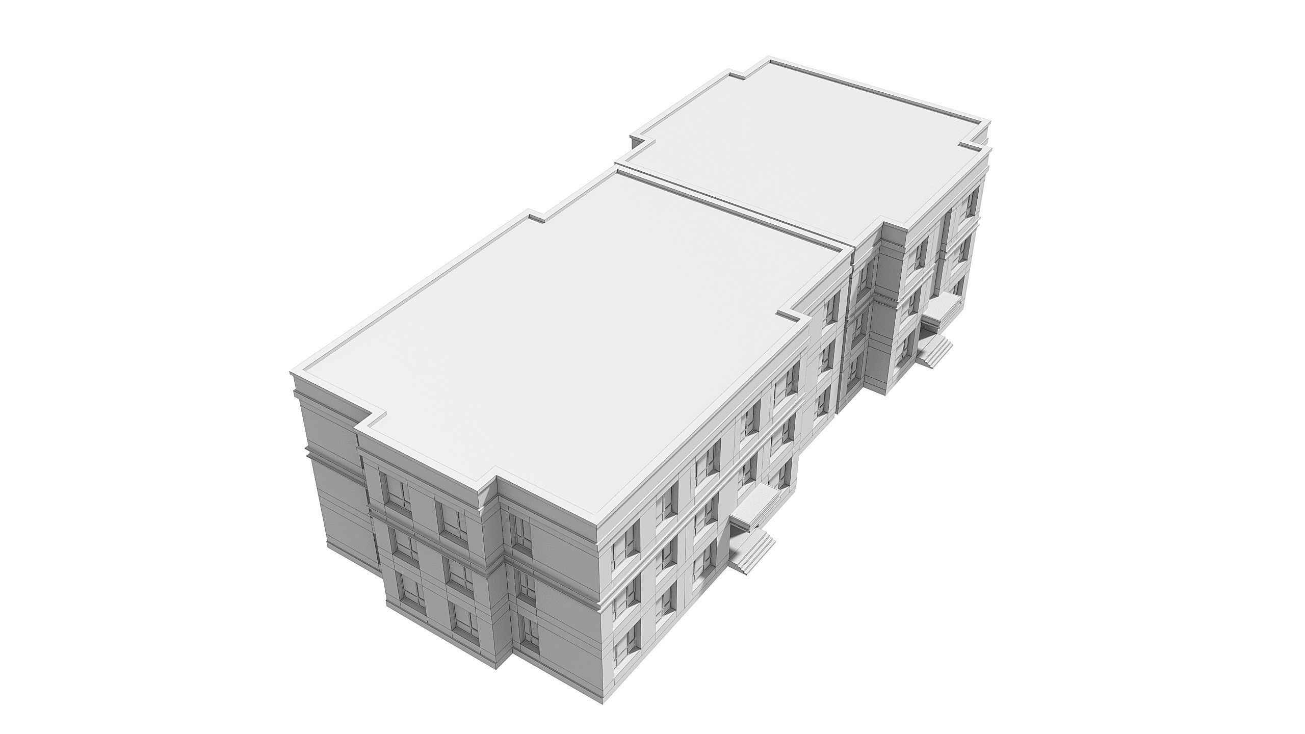 Residential Building 006 3D model_16