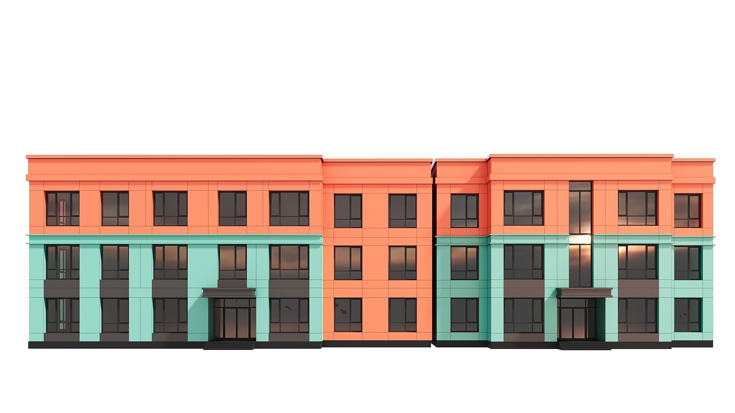 Residential Building 006 3D model_11