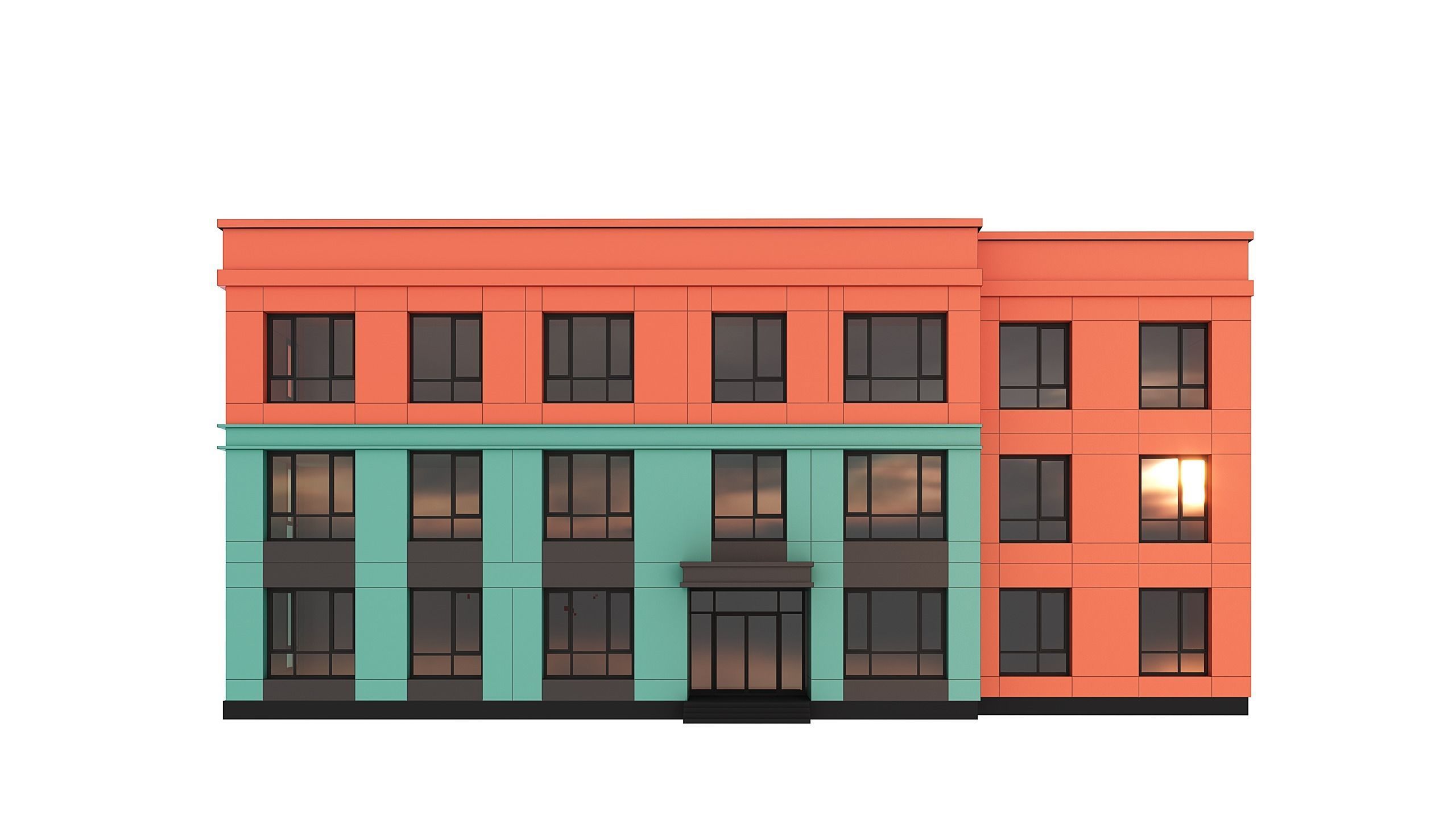 Residential Building 006 3D model_4