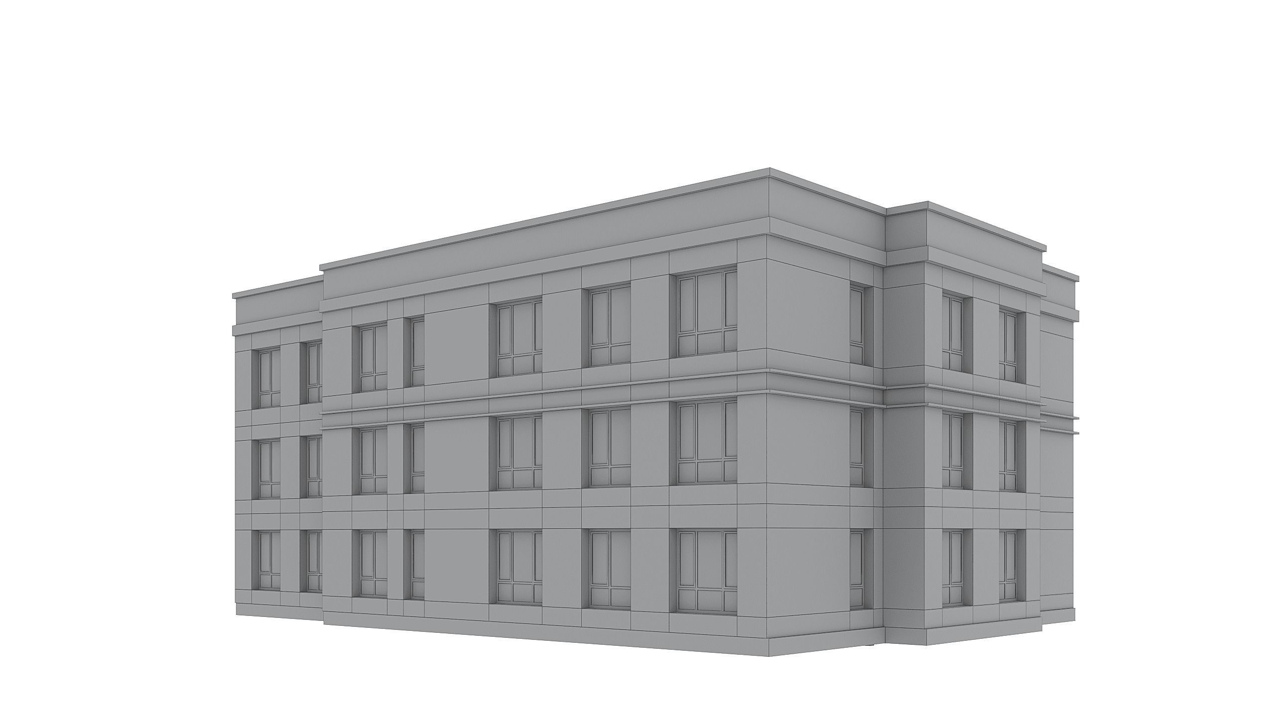 Residential Building 006 3D model_15