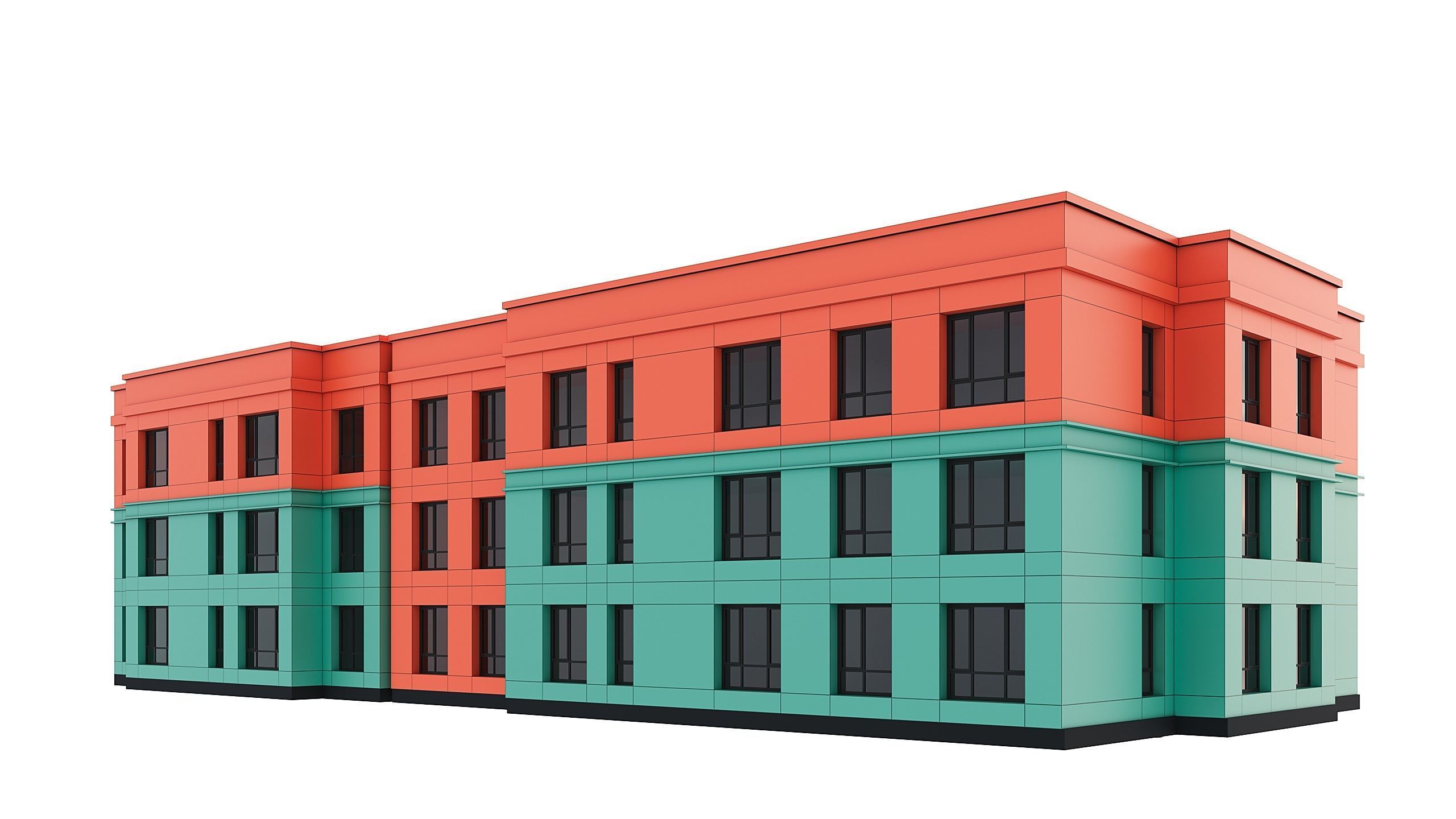 Residential Building 006 3D model_1