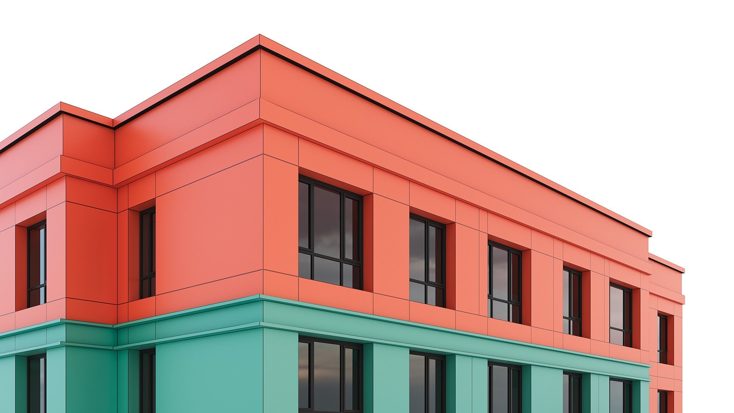 Residential Building 006 3D model_6