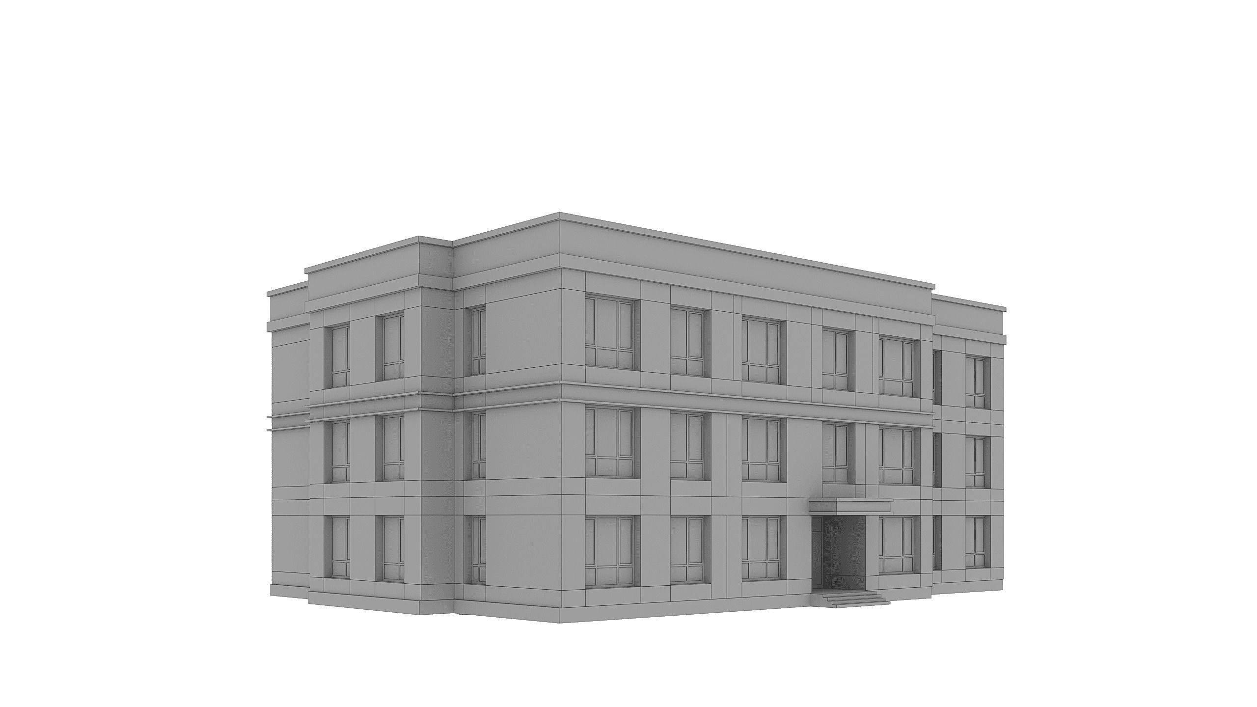 Residential Building 006 3D model_13
