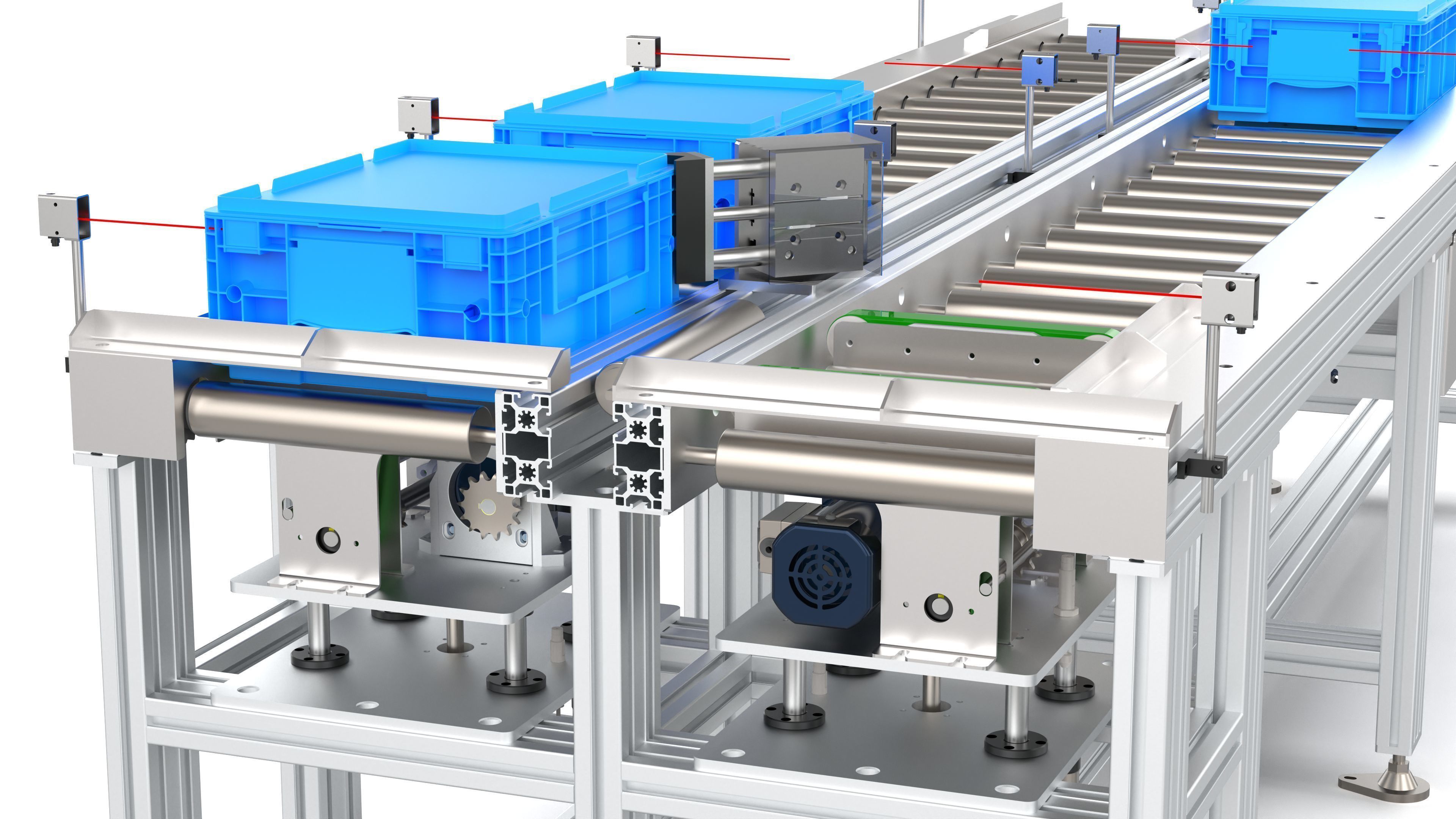 Horizontal Return Drum Line 3D model_11