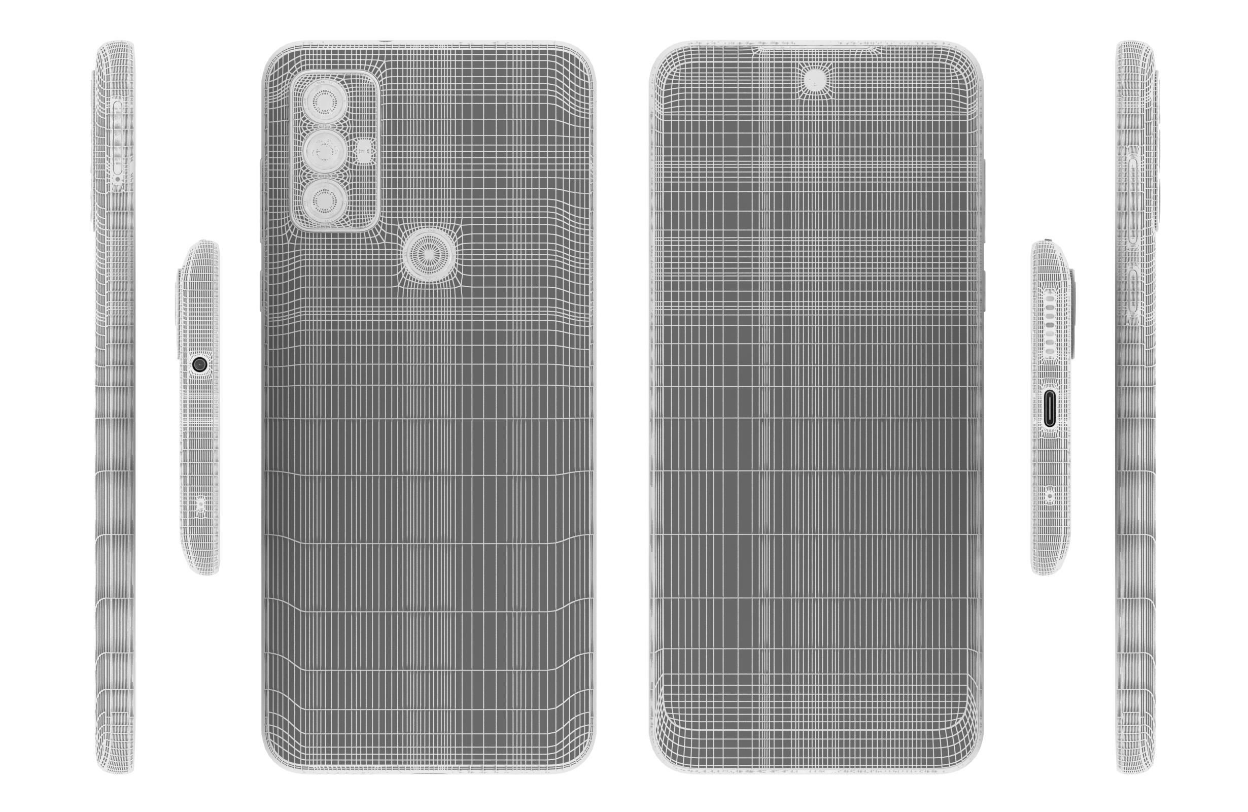 Motorola Moto G Play 2023 And G Power 5G Low-poly 3D model_24