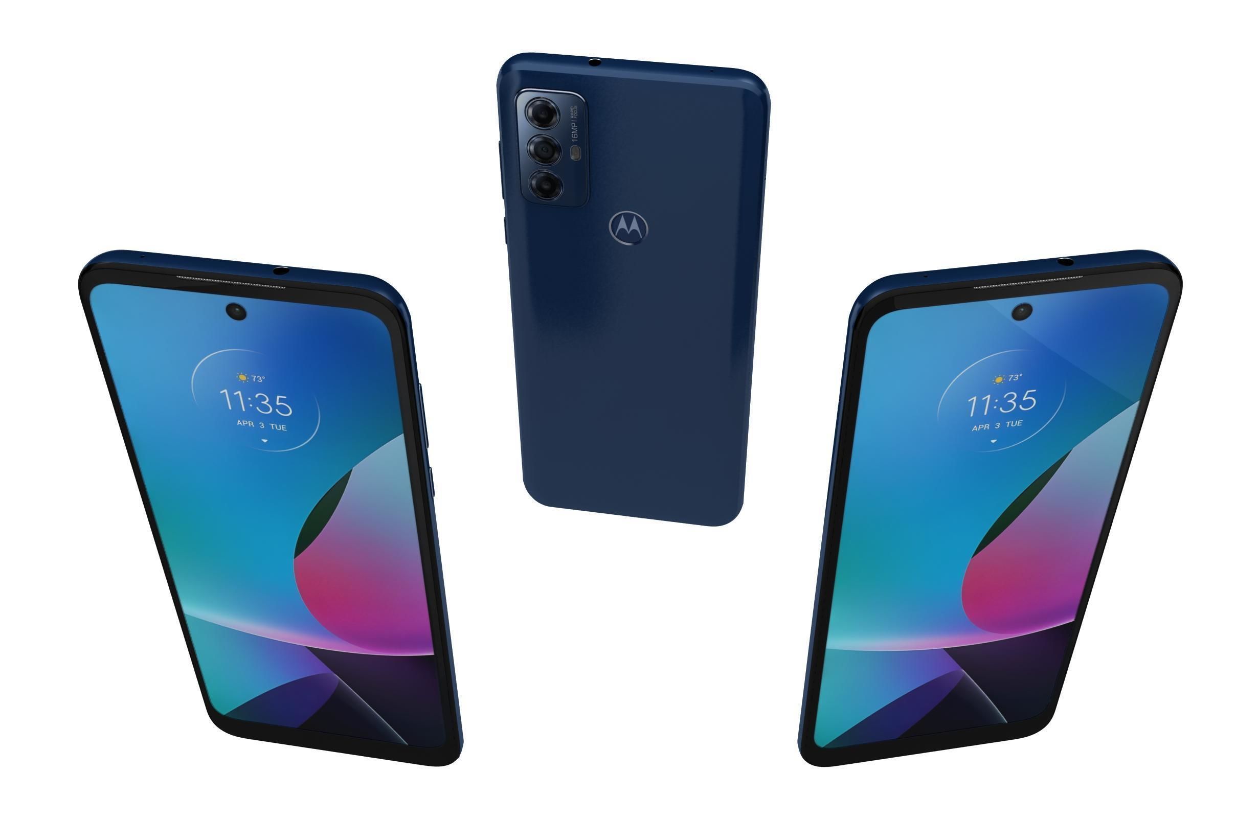 Motorola Moto G Play 2023 And G Power 5G Low-poly 3D model_12