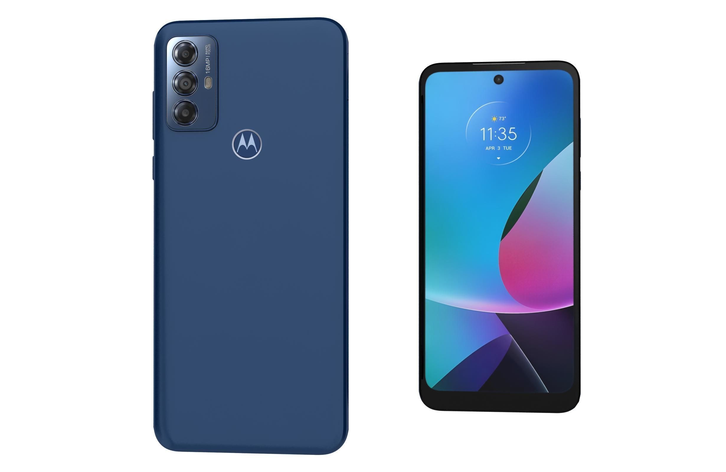 Motorola Moto G Play 2023 And G Power 5G Low-poly 3D model_19