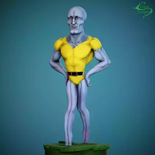 HANDSOME SQUIDWARD for 3D PRINTING