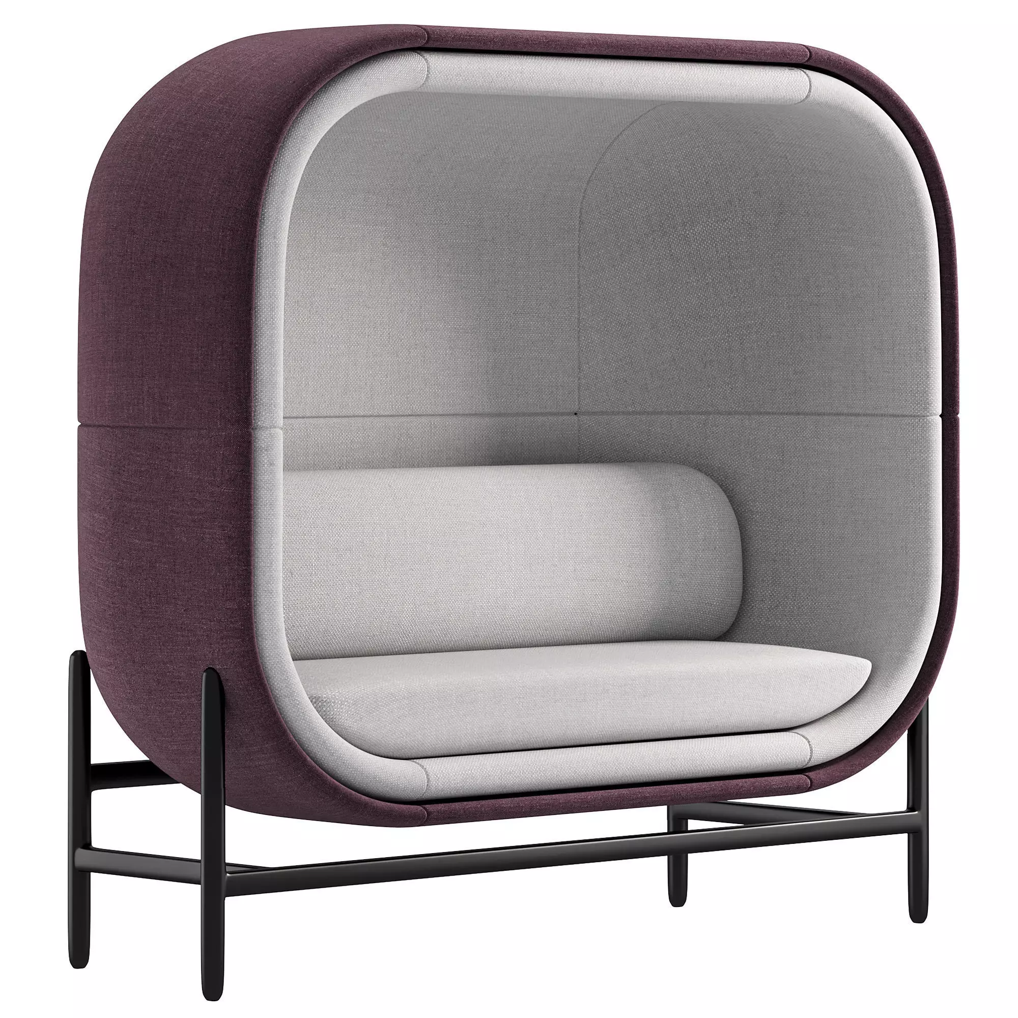 Capsule sofa 3D model_0