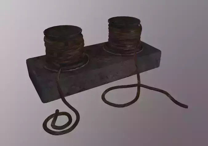 Blocking Rope Vent Low-poly 3D model