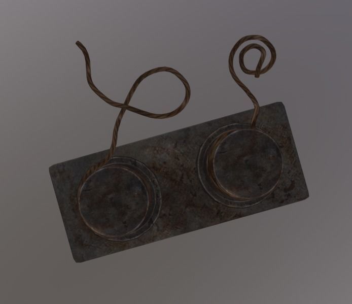 Blocking Rope Vent Low-poly 3D model_4