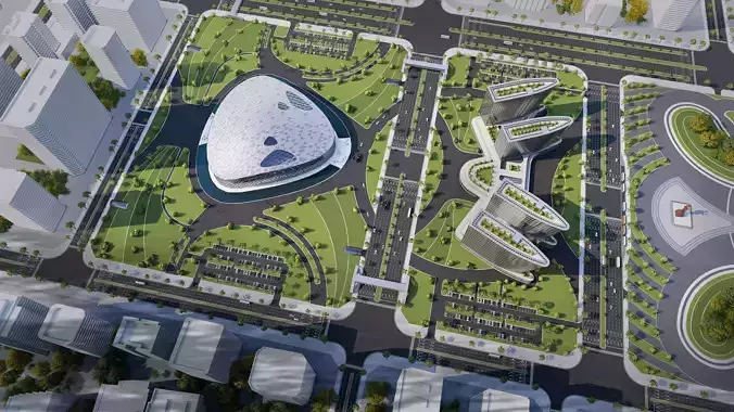 Administrative center building - Office building