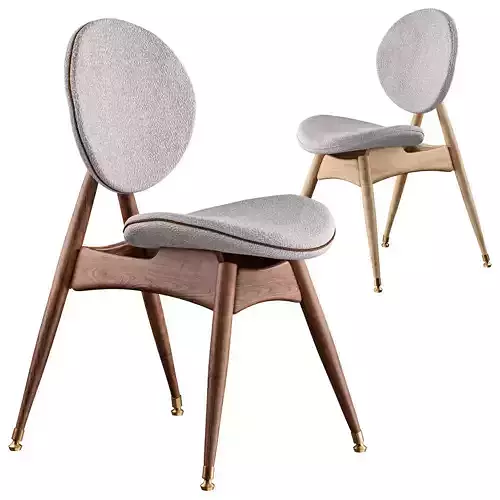 Circle Dining Chair by oandd without armrests