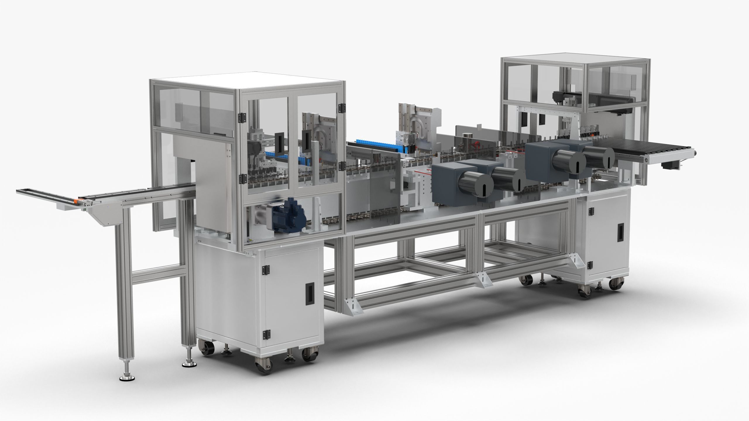 Automatic 18650 Battery X-Ray Testing Machine 3D model_1