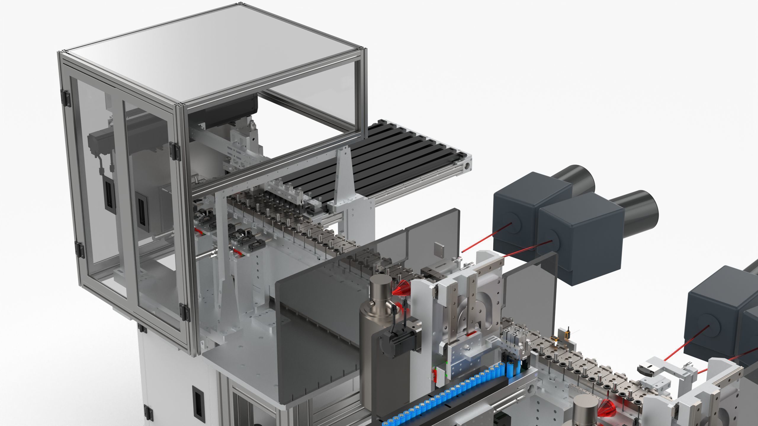 Automatic 18650 Battery X-Ray Testing Machine 3D model_9