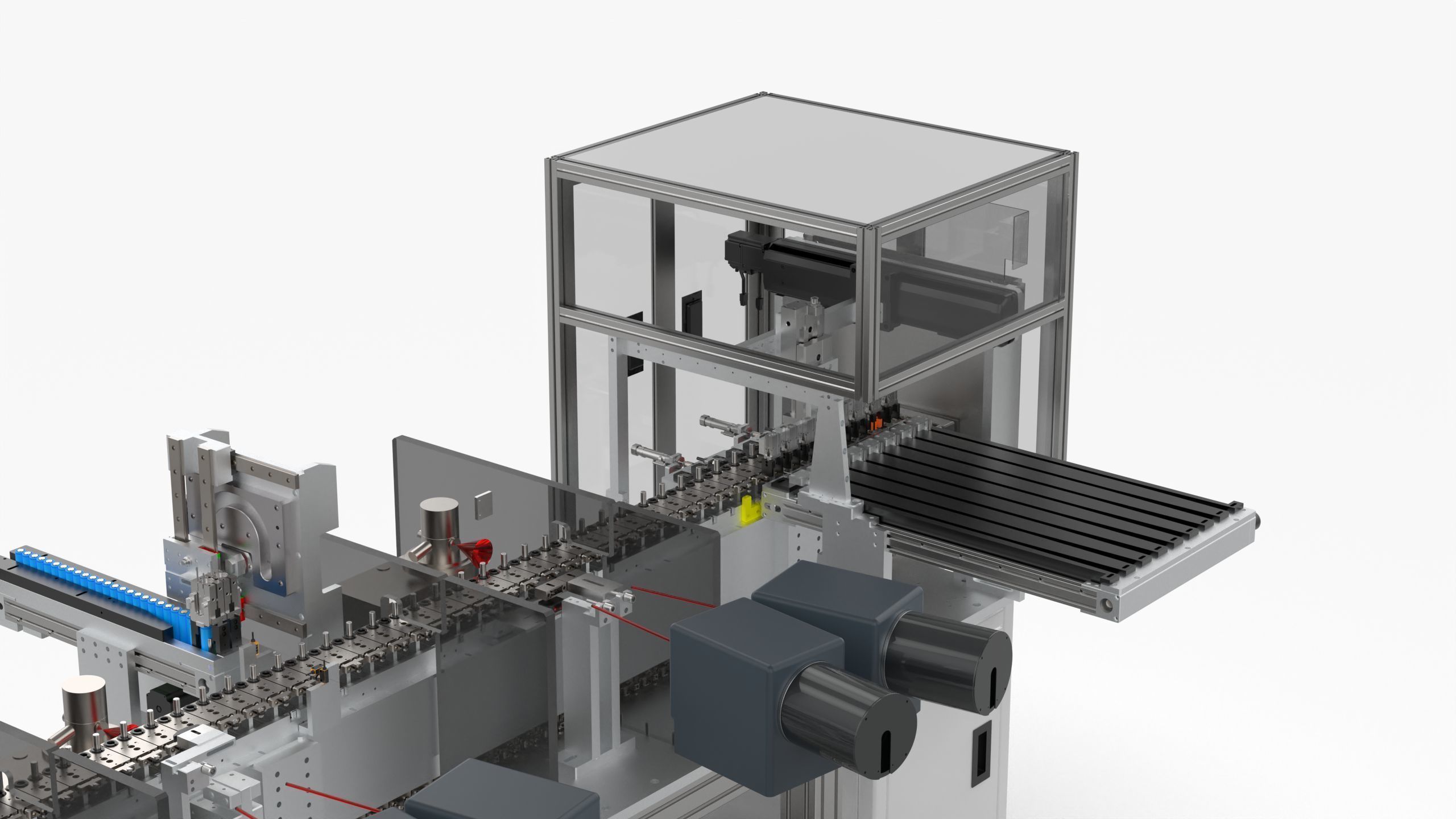 Automatic 18650 Battery X-Ray Testing Machine 3D model_10