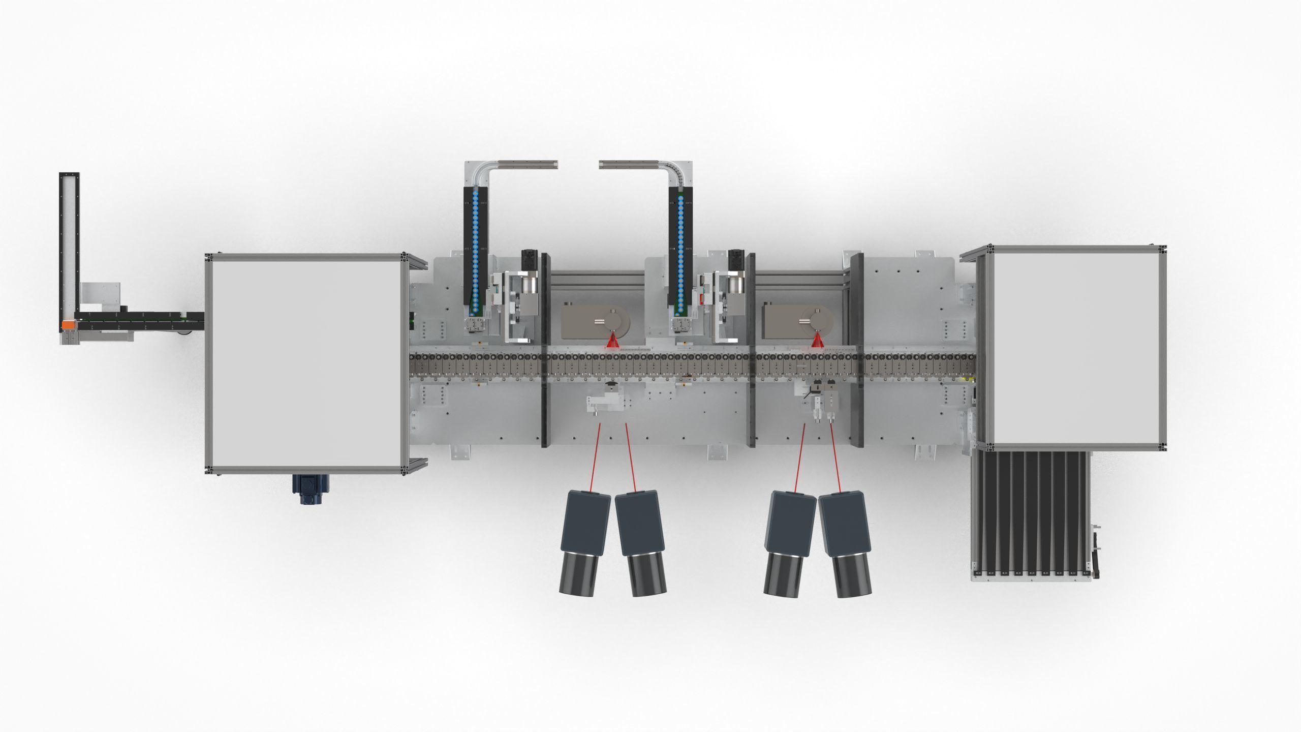 Automatic 18650 Battery X-Ray Testing Machine 3D model_8