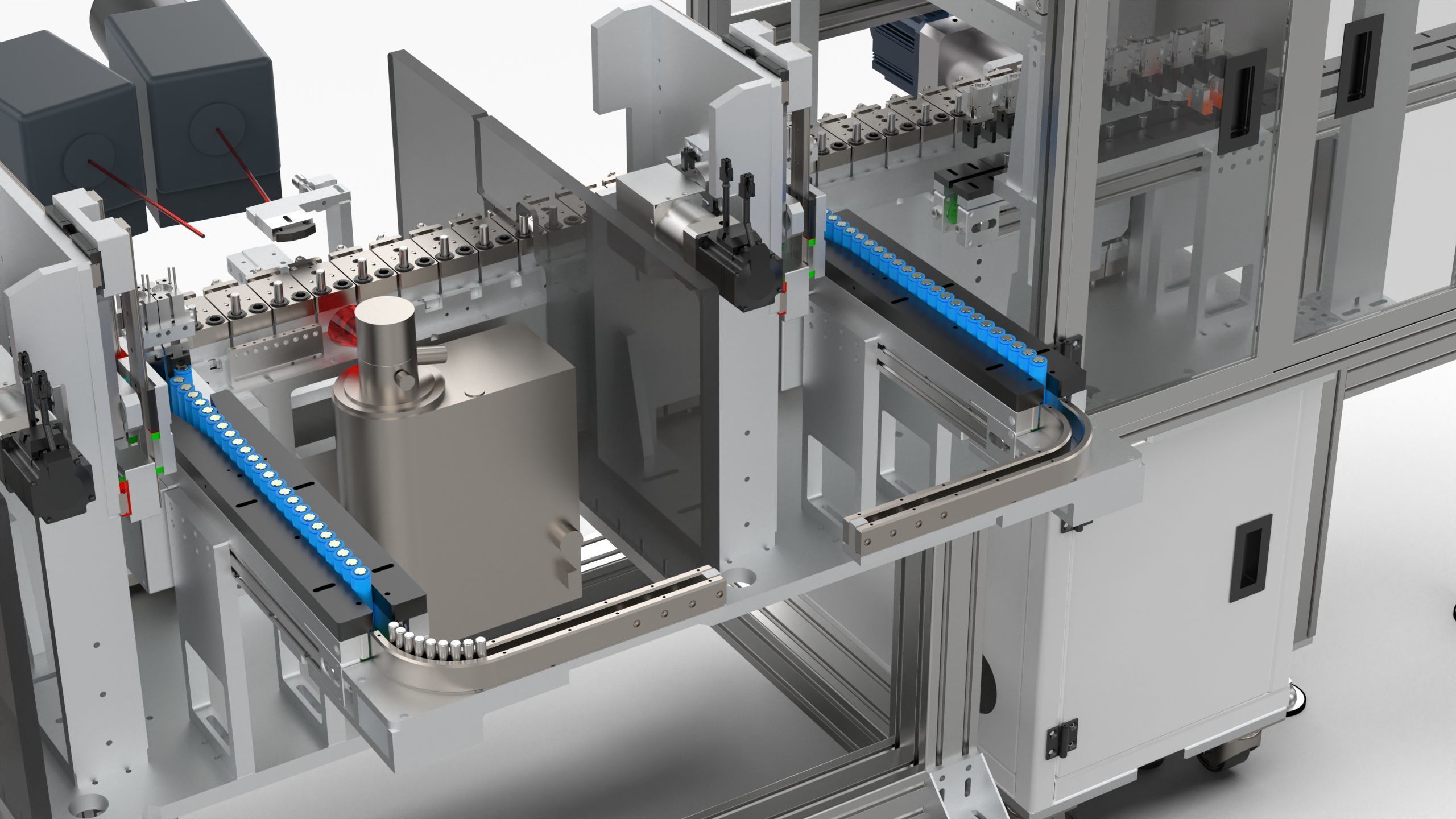 Automatic 18650 Battery X-Ray Testing Machine 3D model_13