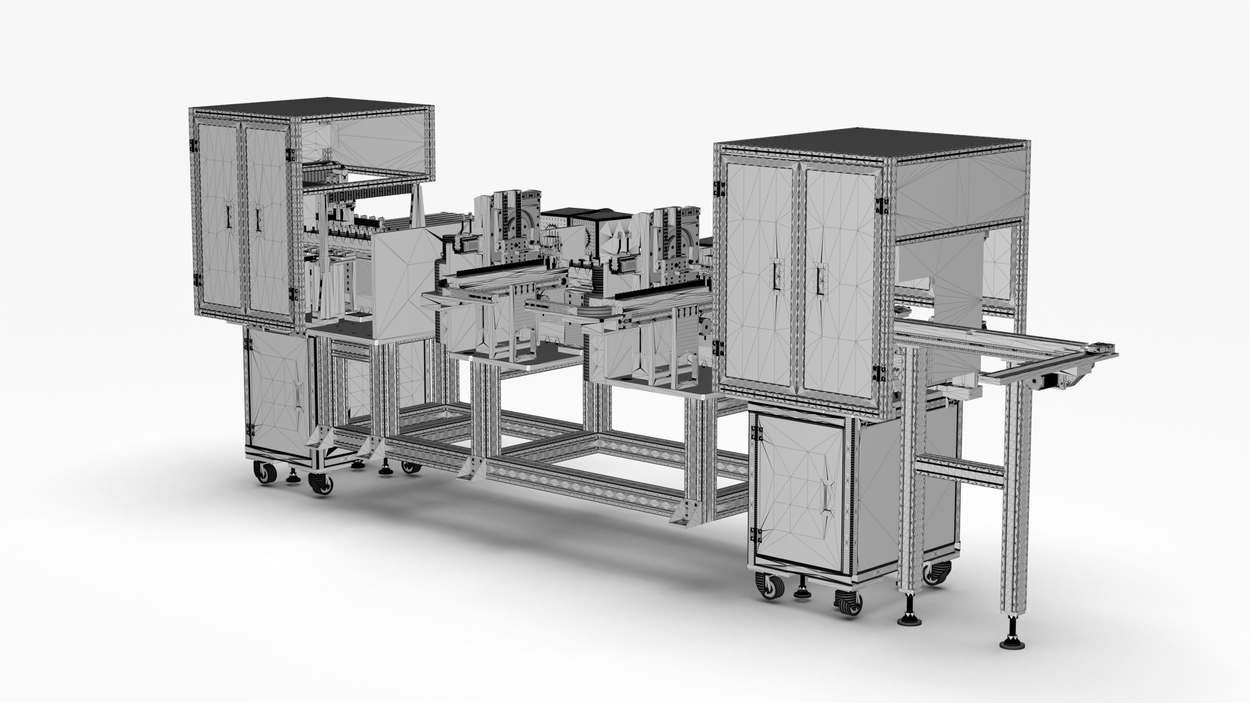 Automatic 18650 Battery X-Ray Testing Machine 3D model_20