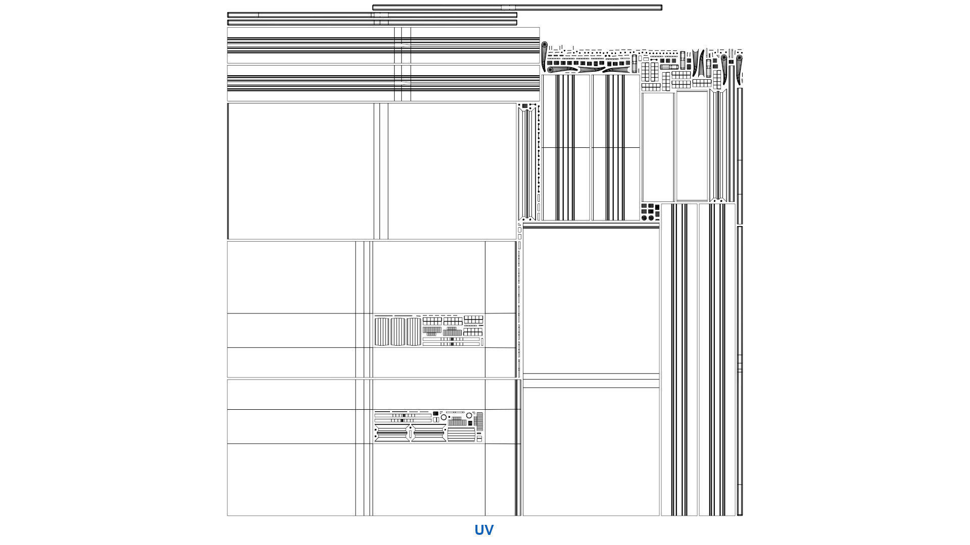 Hospital Door 2A Low-poly 3D model_11
