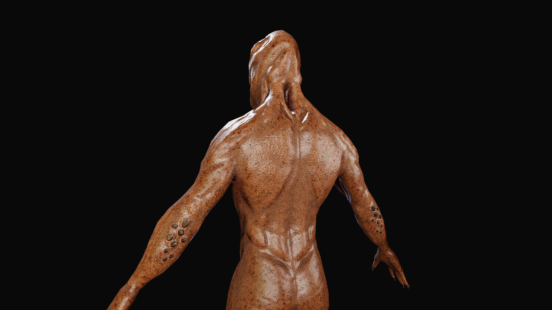 Mutant monster Low-poly 3D model_6