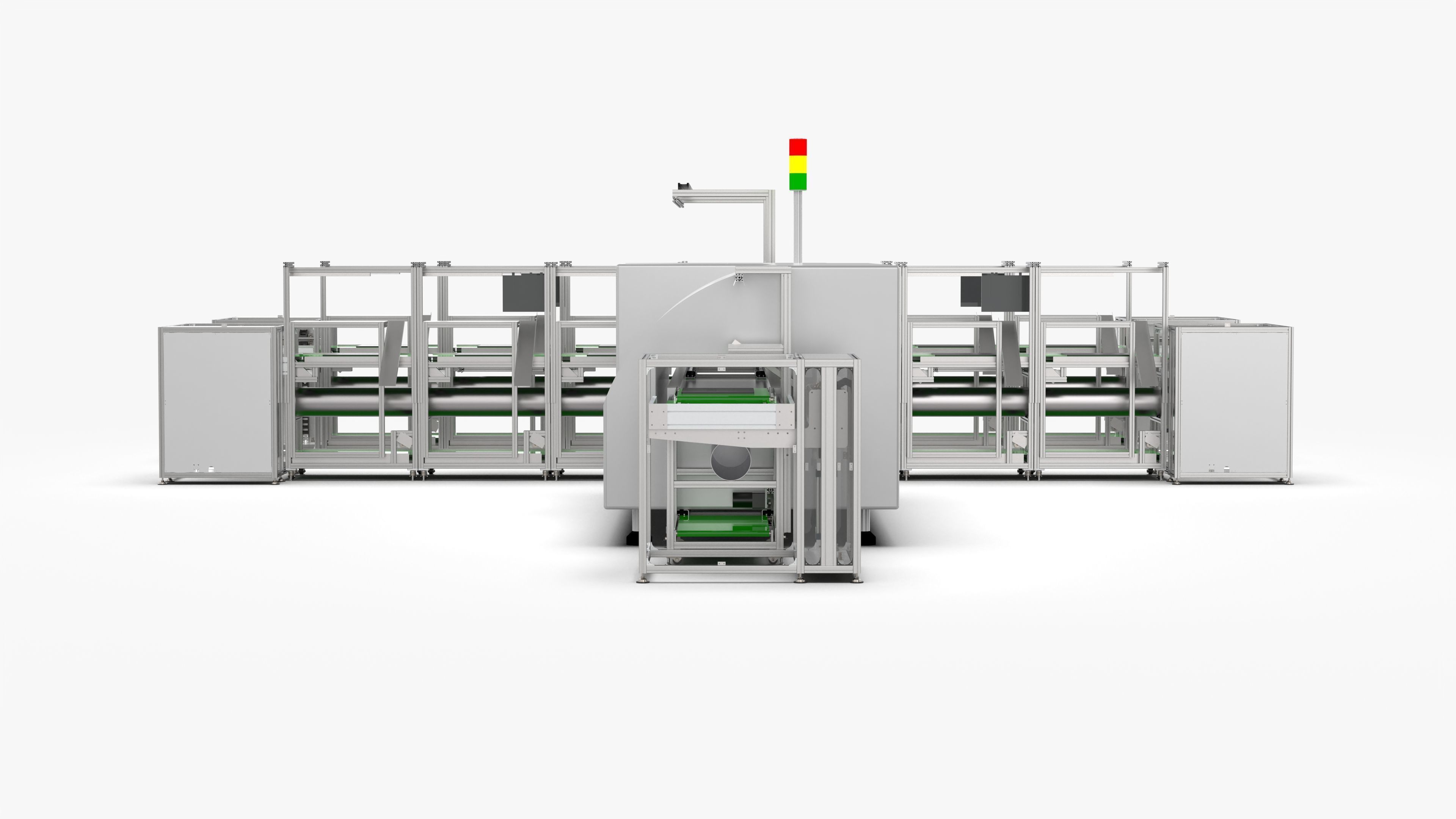 Line Up Soldering Selective Soldering Production Line 3D model | CGTrader