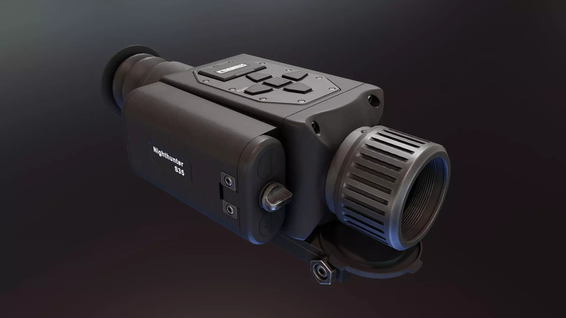 Nighthunter S35 Thermal Scope Low-poly 3D model_0