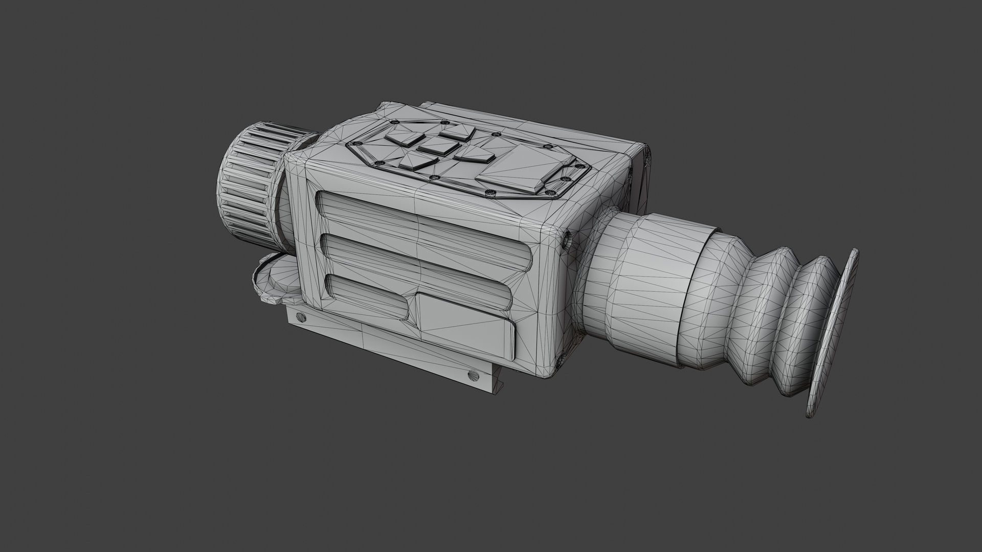 Nighthunter S35 Thermal Scope Low-poly 3D model_5