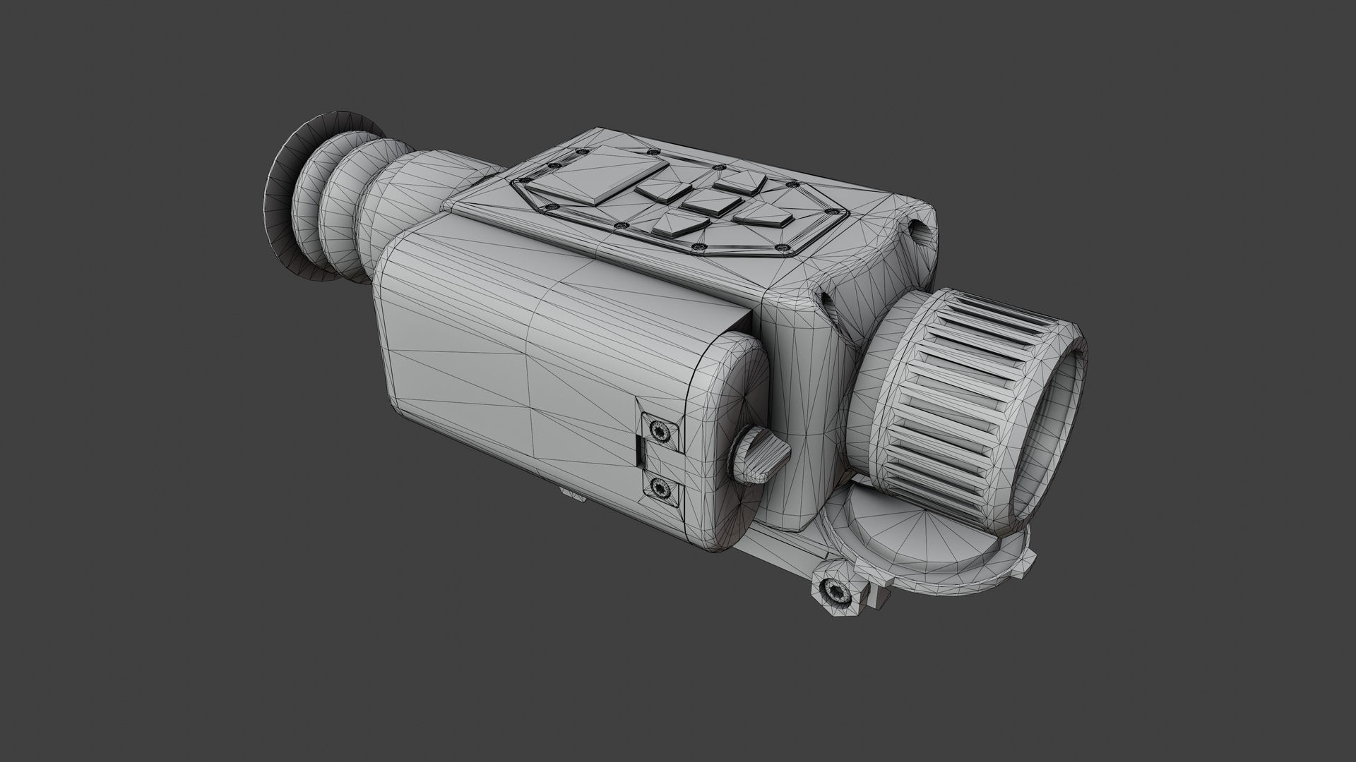 Nighthunter S35 Thermal Scope Low-poly 3D model_4